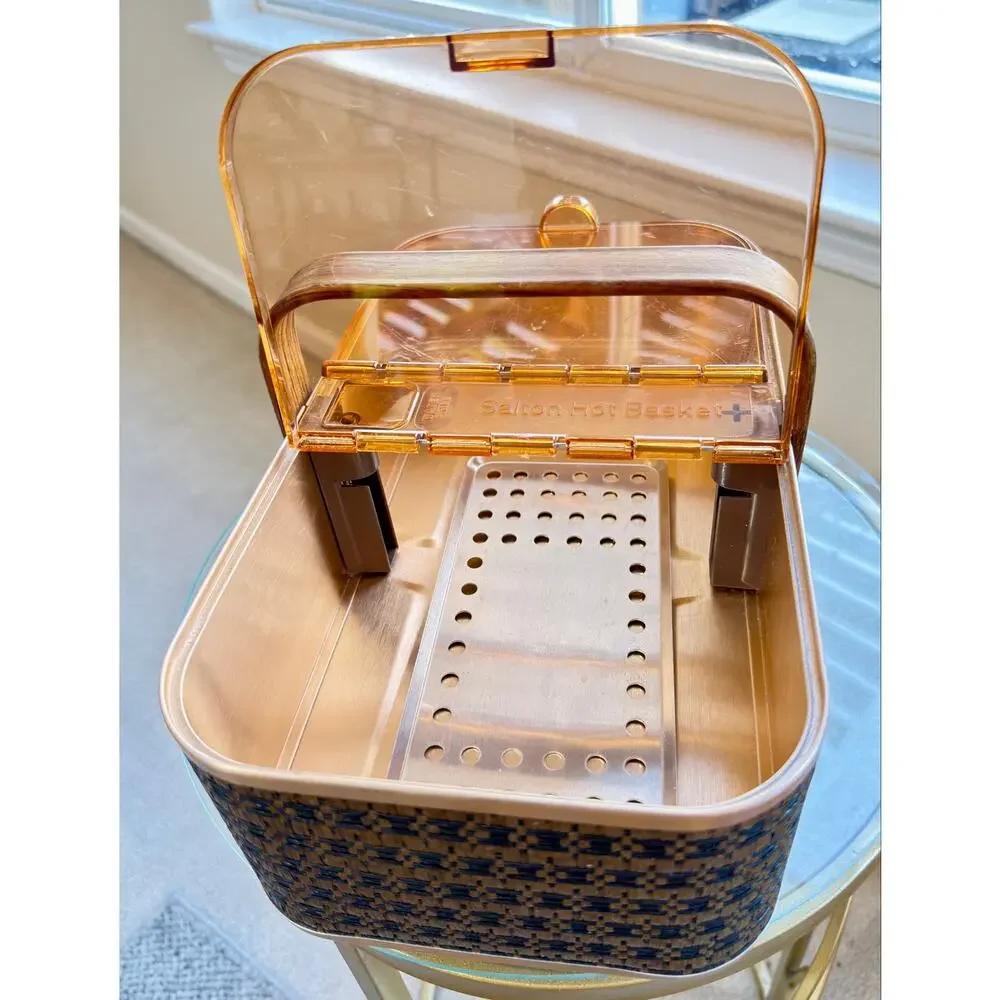 Vintage Salton BH-5 Hot Basket Bread Warmer MCM Faux Woven Tested Works USA